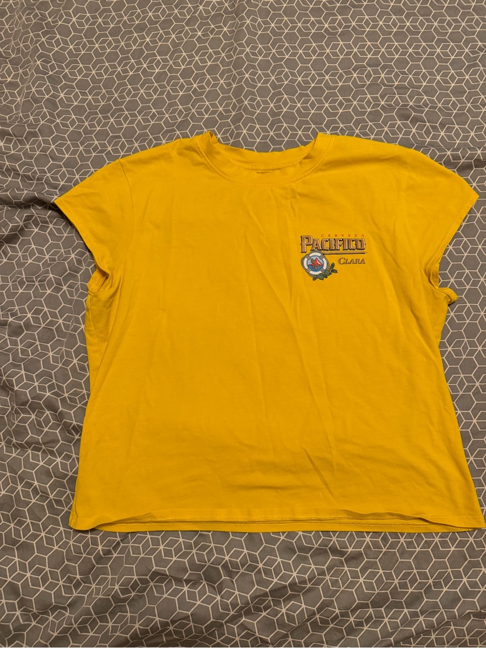 lululemon athletica Bright Yellow Short Sleeve Tee with Pacifico Logo